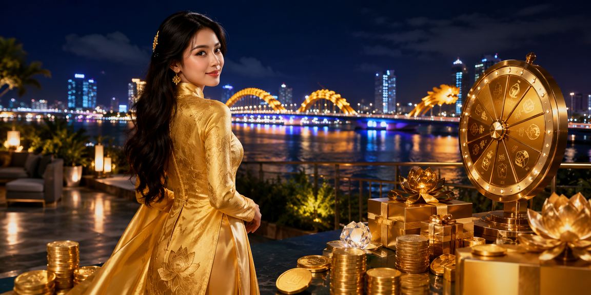 Người dùng Đà Nẵng mặc áo dài tham gia chương trình quay thưởng may mắn tại 8050